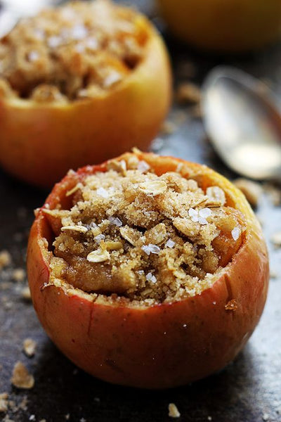 Apple Crisp Stuffed Apples