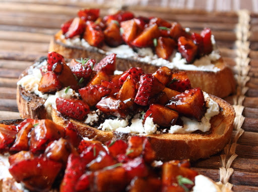 Strawberry Goat Cheese Bruschetta