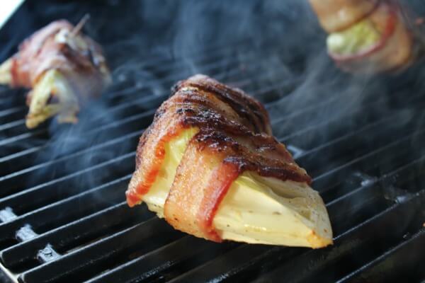 Grilled Bacon-Wrapped Cabbage