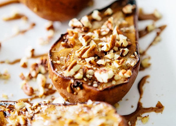 Grilled Pears with Cinnamon Drizzle