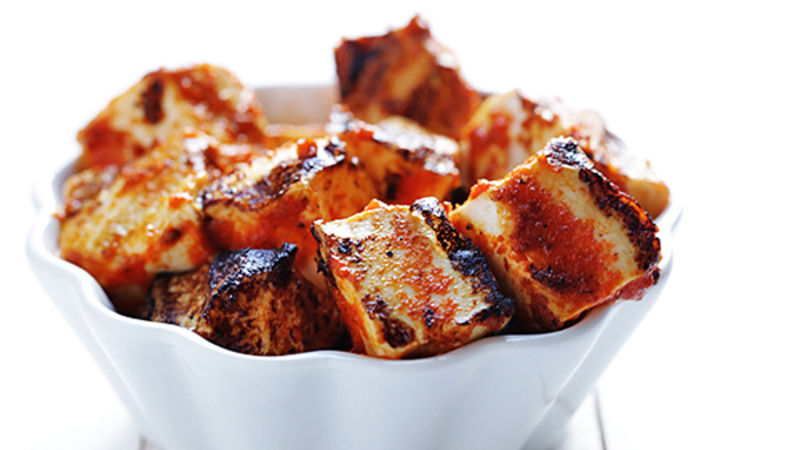 Spicy Sriracha Grilled Tofu