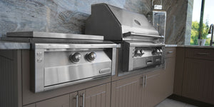 Load image into Gallery viewer, Fully Equipped Outdoor Kitchen by American Outdoor cabinets