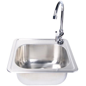 Outdoor-Rated-Stainless-Steel-Sink-With-Cold-Water-Faucet