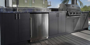 Load image into Gallery viewer, American Outdoor Cabinets - Outdoor kitchen Example - Clayton kitchen with Azure fridge
