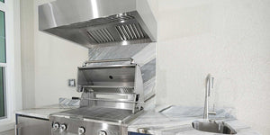 Load image into Gallery viewer, American Outdoor cabinet - kitchen example 36- aftisan grill with heat hood