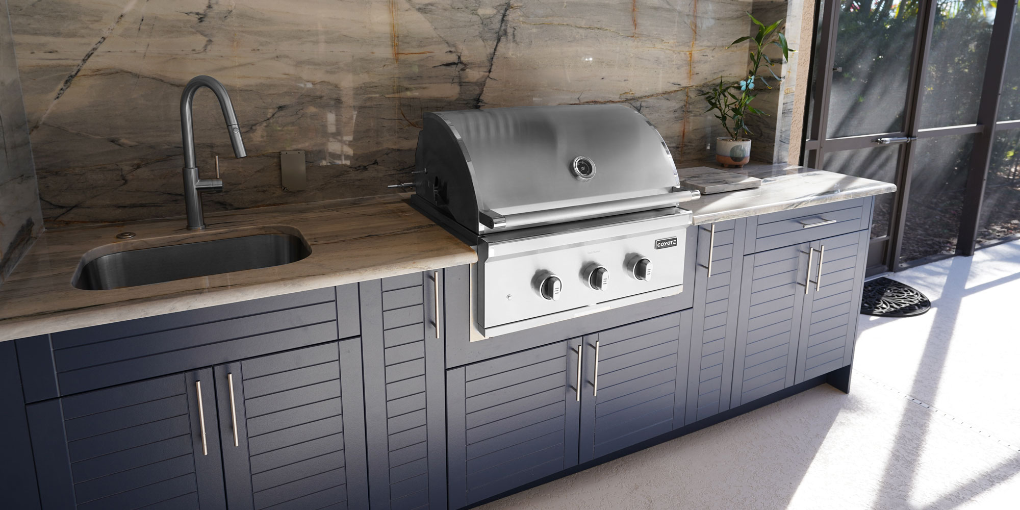 Project #95: Premium Outdoor Kitchen Showcase 4 Outdoor-Kitchen-Cabinet-Indigo-Cabana