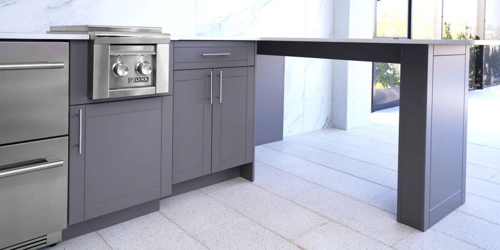 Outdoor Kitchen Photo Gallery 5 Stylish outdoor kitchen - floating bar