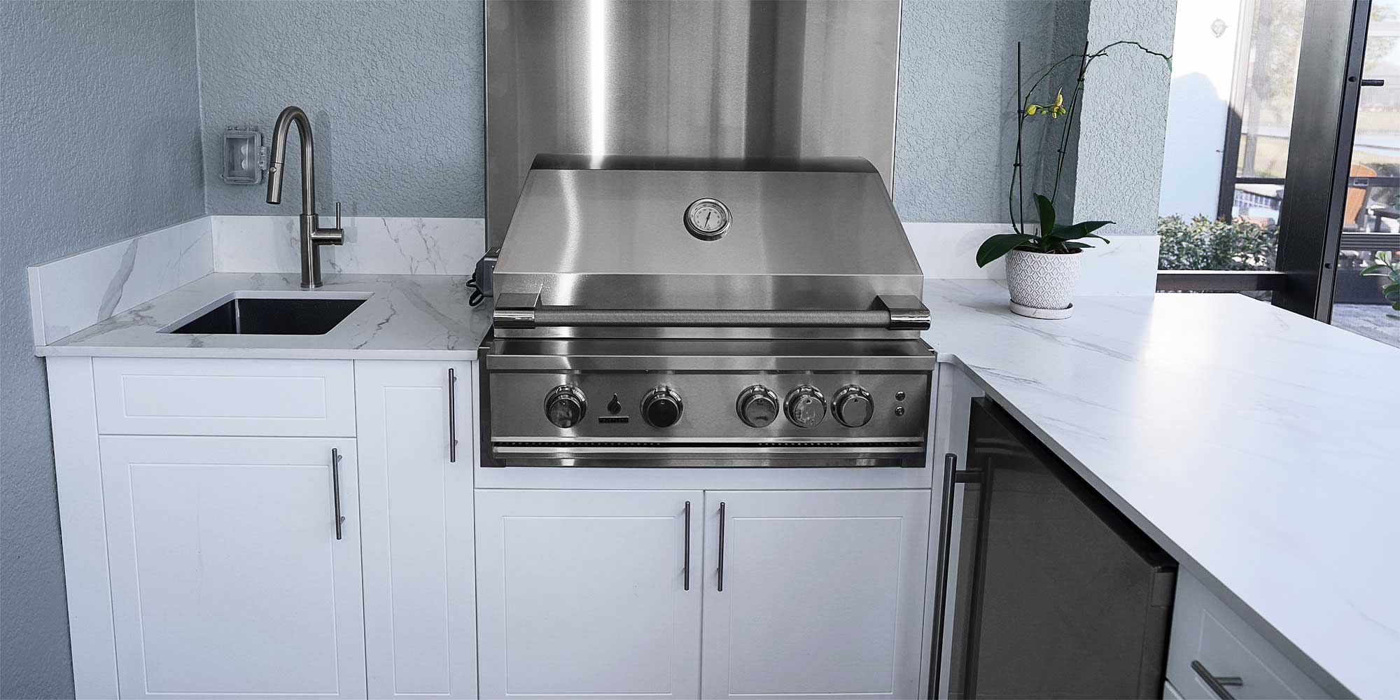 Project #96 - White Outdoor Kitchen 2 Outdoor-Kitchen-Cabinets-Sport-White-1