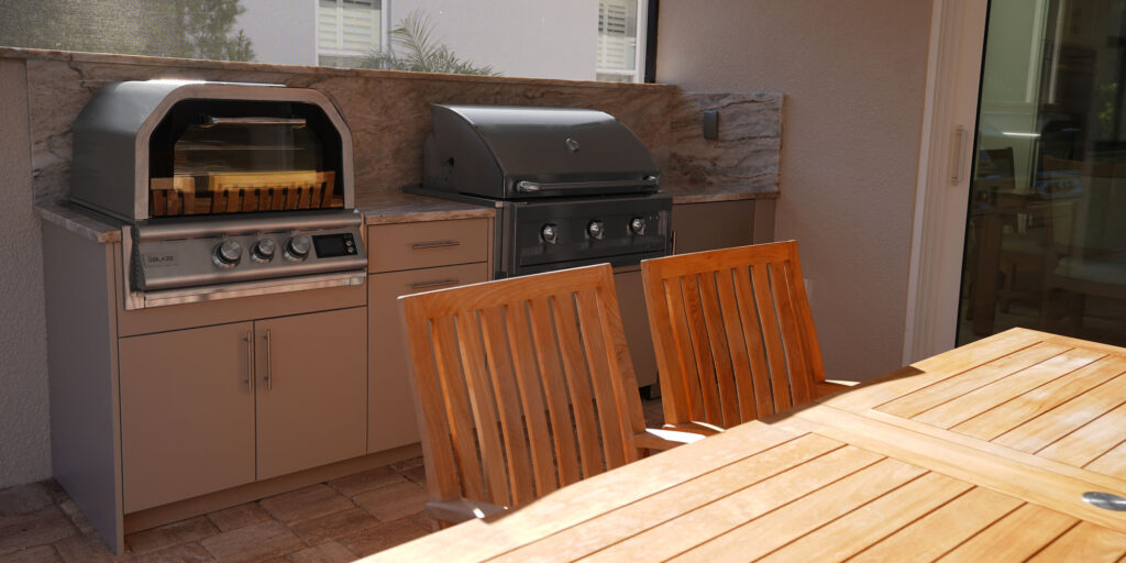 External outdoor kitchen- area