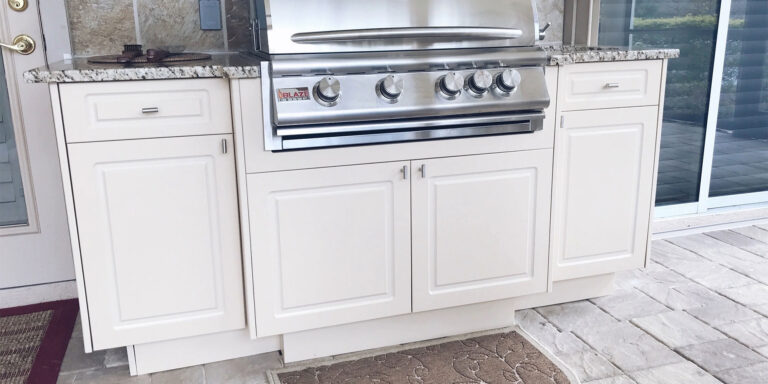 Add new Outdoor Kitchen Design Site Icon Change block type or style Block Gallery (Adv) is the only block, and cannot be moved Block Gallery (Adv) is the only block, and cannot be moved Change alignment Outdoor Kitchen Upgrade 2rem 2rem 2rem Outdoor Kitchen Upgrade This month I had the pleasure of visiting the home of Mary and David in Lakewood Ranch, FL. This sweet couple is originally from the Midwest but have been calling the sunshine state "home" for about 7 years, spending their time enjoying the beaches and cultural arts that the area has to offer. They describe their home as "Traditional-Florida" style, the back patio is any pool lovers dream and it originally came with a kitchen however, they decided to upgrade the original in order to create a more practical space to fit their type of grilling. David was out one morning enjoying his normal walk around the neighborhood when he spotted a van from In A Snap Home Services. He stopped by to ask if they did outdoor kitchen work and they referred David to AOC! Q: How would you describe the design process with AOC? A: "Within 24 hours of contacting AOC with my ideas for upgrading my space, Bryan had a plan put together with different options fit to cater to my needs. He gave honest and constructive suggestions, we met the next day to review the plans." Q: Did you have any specific requests for your space? A: "We knew we wanted a Gas grill with rotisserie option. I also expressed my concerns with a more personalized issue. I am a tall man, and i found myself hitting my head frequently on the built in hood above the grill. Since removing the hood was not in our best interest, Bryan suggested to build the grill out about 4 inches which was just enough to fix the problem!" Q: What was the first meal you cooked in your outdoor kitchen? A: "It was Christmas day, we grilled salmon for about 10 guests" Q: Any recipes you would like to share? A: "Grilled Veggies! We have not got the chance to do this on the grill just yet, but we really love to toss large pieces of Peppers, Eggplant, and Zucchini in olive oil, garlic, and salt." Q:Would you like to provide any additional feedback based off of your overall experience? A:"We were told our kitchen would be done in time for the holidays, AOC stuck to that promise and completed the project in 3 weeks! The team was great to work with, and always cleaned up after themselves which was greatly appreciated because we had grandkids at the house during that time. We recommend American Outdoor Cabinets without hesitation and have already spread the word to friends" The American Outdoor team would like to thank Mary and David for welcoming us into their home and allowing us to upgrade this kitchen space to fit their needs. It was such a pleasure meeting and working together! This kitchen includes the following provided by outdoorcabinets.com: HDPE Weatherproof cabinets in Costal Sandshade Full extension drawers Blaze 32 inch grill Stainless steel sink & hardware Granite countertops - Giallo Amber 2rem SEO Readability Schema Social Focus keyphraseHelp on choosing the perfect focus keyphrase(Opens in a new browser tab) Get related keyphrases(Opens in a new browser tab) Determine how your post should look in the search results. Preview as: Mobile resultDesktop result Url preview: American Outdoor Cabinets outdoorcabinets.com › outdoor-kitchendesign SEO title preview: Outdoor Kitchen Upgrade - American Outdoor Cabinets Meta description preview: Dec 31, 2024 － Please provide a meta description by editing the snippet below. If you don’t, Google will try to find a relevant part of your post to show in the search results. SEO title Title Page Separator Site title Slug Meta description Gallery (Adv) Gallery Type: Thumbnail Slider Image ratio Thumbnail Image ratio Thumbnail Columns Gutter Thumbnail Image Sizes full (2000x1000) Gallery (Adv) Notifications Transparent text may be hard for people to read. Outdoor Kitchen Upgrade - American Outdoor Cabinets Edit gallery Actions Drag and drop to reorder media files. Media list Showing 6 of 12 media items Attachment Details outdoor-kitchen-upgrade-featured_image.jpg December 31, 2024 293 KB 2000 by 1000 pixels Edit Image Alt Text Learn how to describe the purpose of the image (opens in a new tab). Leave empty if the image is purely decorative. Title Caption After Description File URL: Required fields are marked * Imagify Optimizing... Selected media actions
